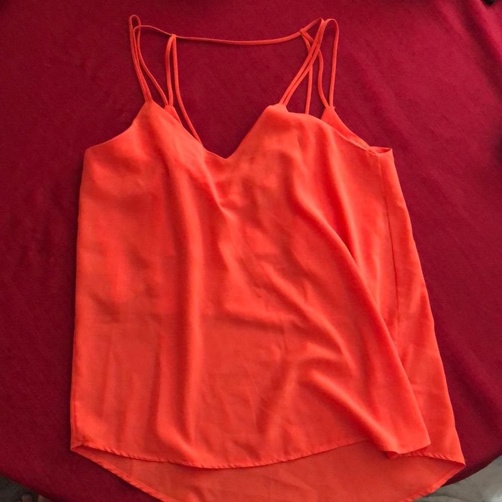 Orange Newbury Kustom Francesca tank top